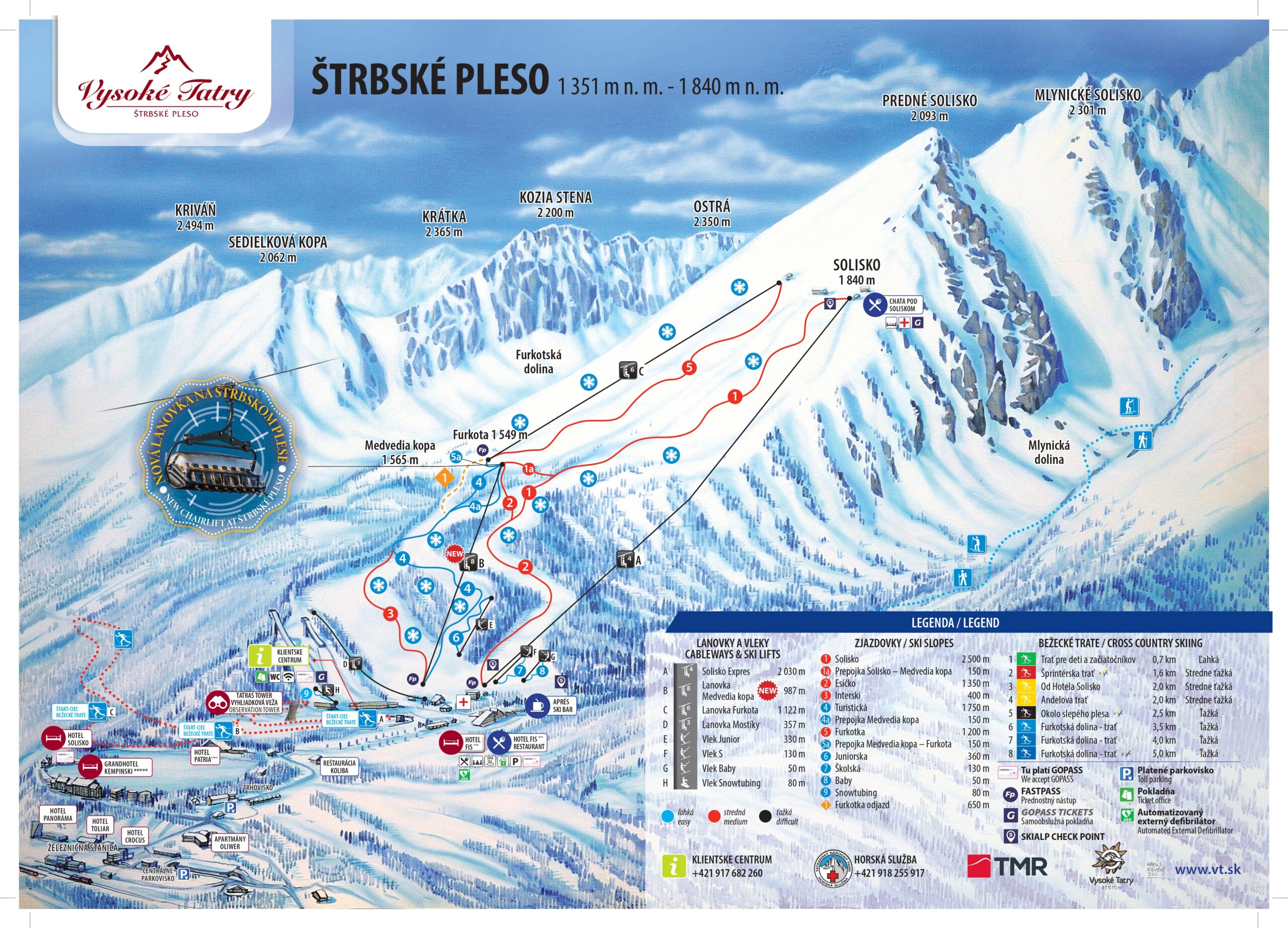 Štrbské Pleso_stredisko mapa zima 2025_2026