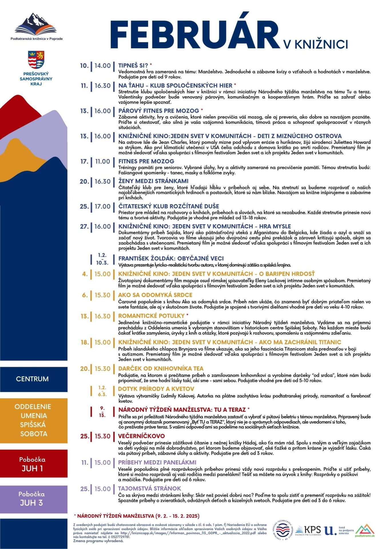 FEBRUÁR v knižnici