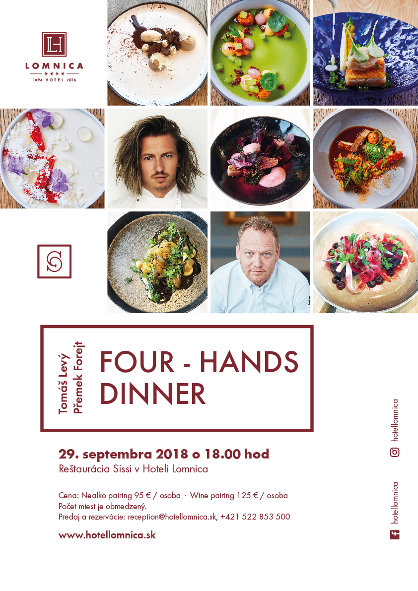 Four hands dinner v Hoteli Lomnica