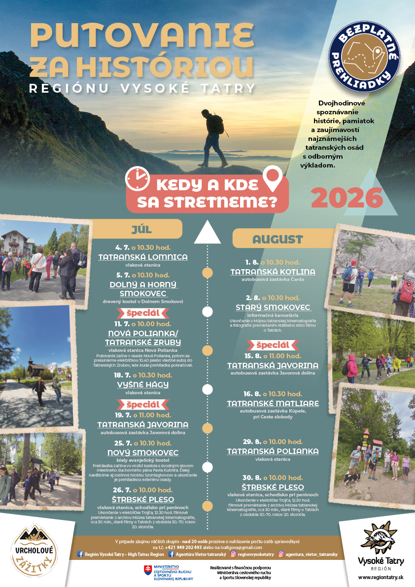 PUTOVANIE ZA HISTÓRIOU REGIÓNU VYSOKÉ TATRY – TATRANSKÁ POLIANKA