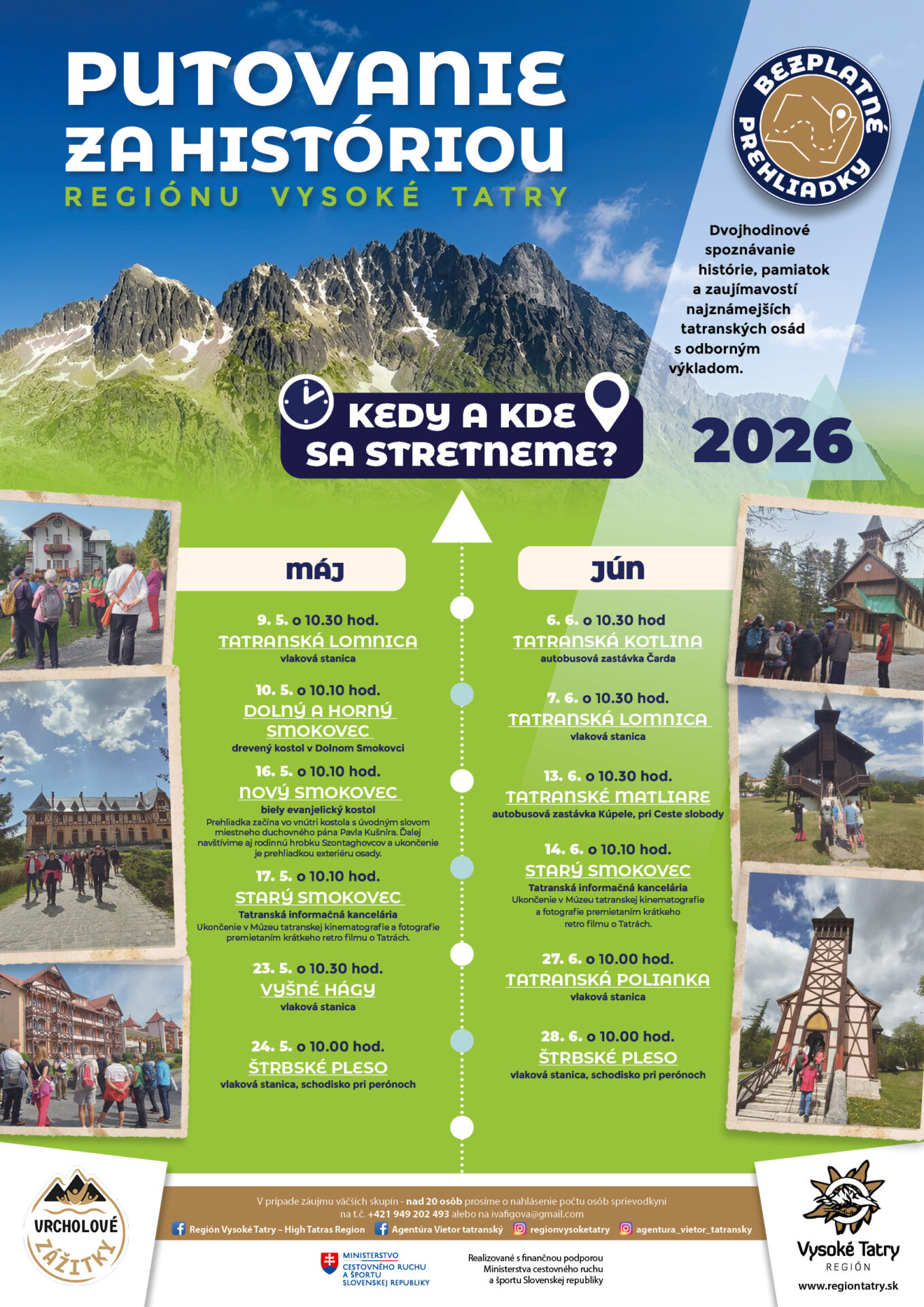 PUTOVANIE ZA HISTÓRIOU REGIÓNU VYSOKÉ TATRY – TATRANSKÉ MATLIARE