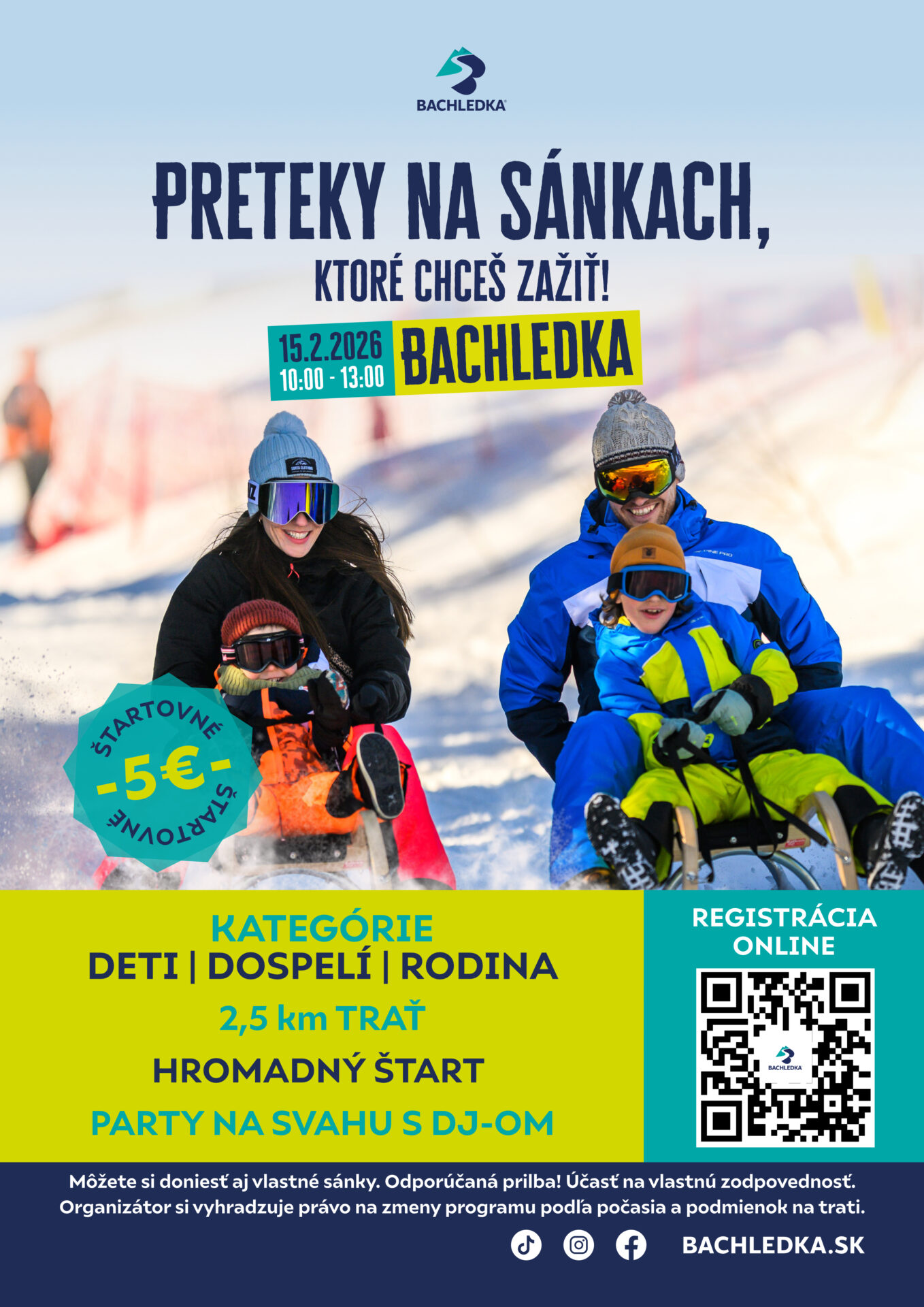 Preteky na sánkach v Bachledke !