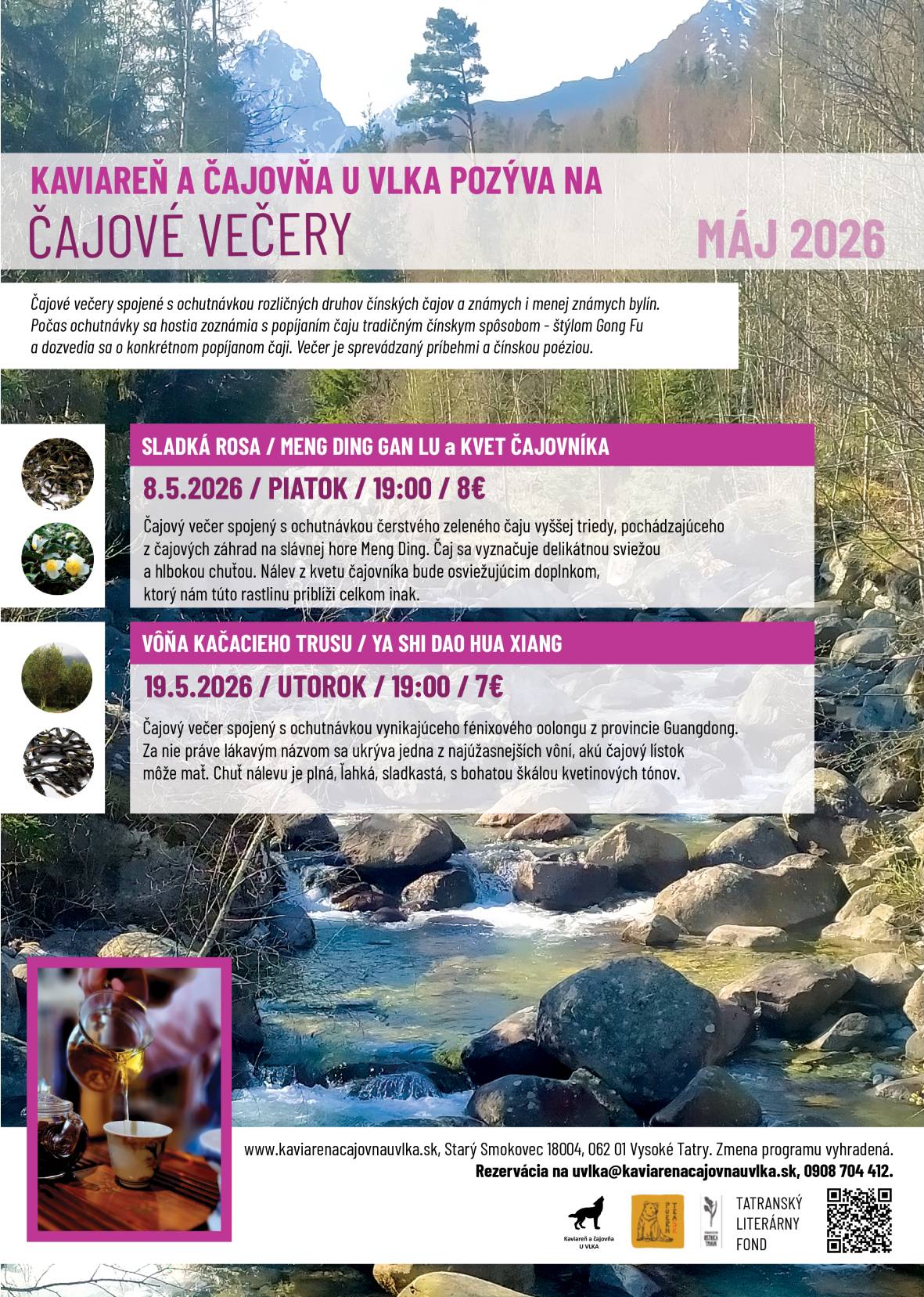 Čajový večer  VÔŇA KAČACIEHO TRUSU / YA SHI DAO HUA XIANG