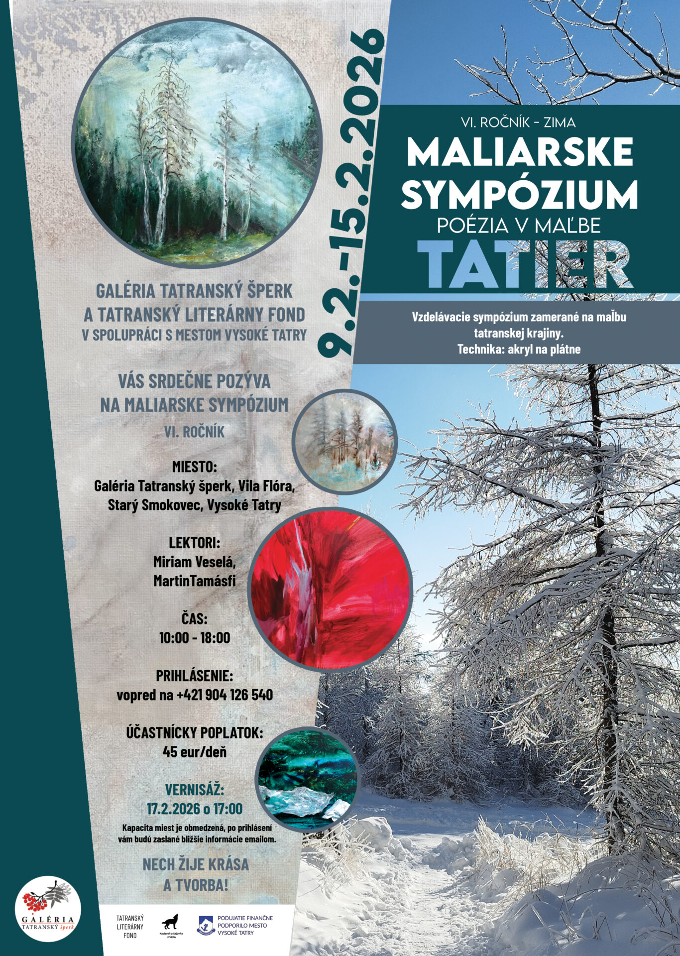 Maliarske sympózium – Poézia v maľbe Tatier – VI ročník – zima