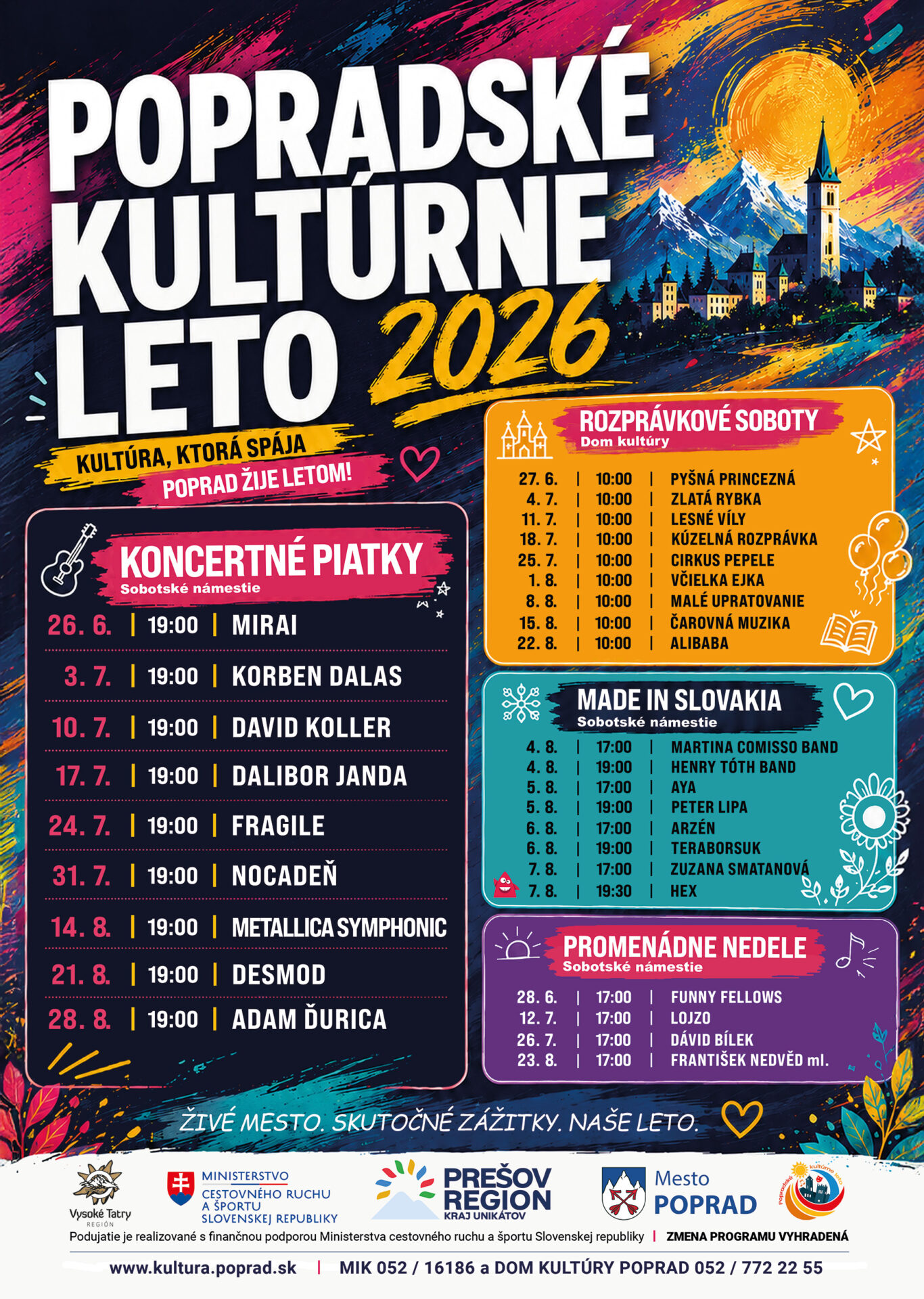Popradské kultúrne leto – promenádne nedele – LOJZO