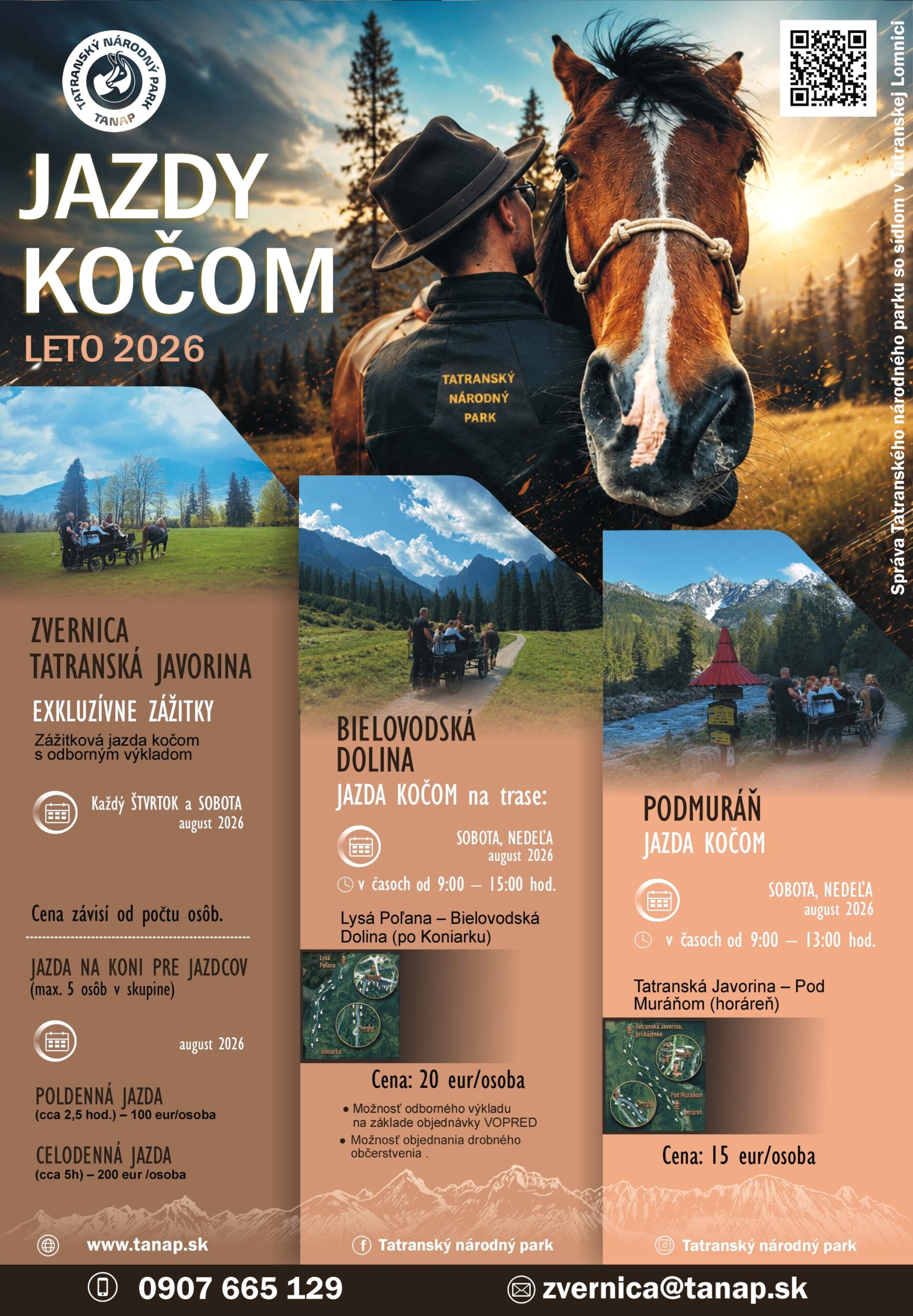 Zážitková jazda kočom – Letná romantika